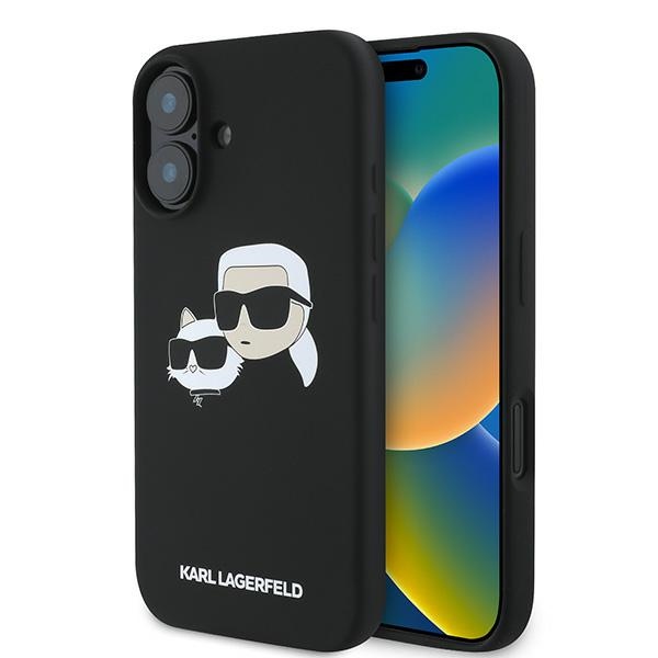 iTok webáruház - Karl Lagerfeld Karl Lagerfeld Silicone Case Nauble Heads Print MagSafe tok iPhone 16 Plus (fekete) 1 Karl Lagerfeld Silicone Case Nauble Heads Print MagSafe for iPhone 16 Plus (fekete)