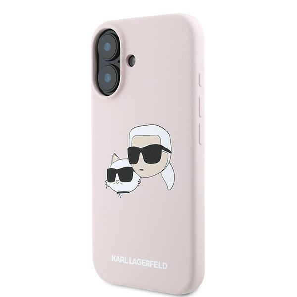 iTok webáruház - Karl Lagerfeld Karl Lagerfeld Silicone Nauble Heads Print MagSafe tok iPhone 16 Plus készülékhez (rózsaszín) 2 Karl Lagerfeld Silicone Nauble Heads Print MagSafe Case for iPhone 16 Plus (rózsaszín)