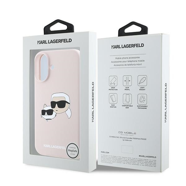 iTok webáruház - Karl Lagerfeld Karl Lagerfeld Silicone Nauble Heads Print MagSafe tok iPhone 16 Plus készülékhez (rózsaszín) 8 Karl Lagerfeld Silicone Nauble Heads Print MagSafe Case for iPhone 16 Plus (rózsaszín)