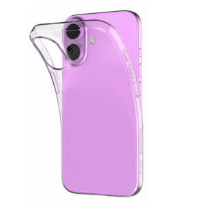 Puro 03 Nude szilikon tok iPhone 16 Plus készülékhez (átlátszó)
