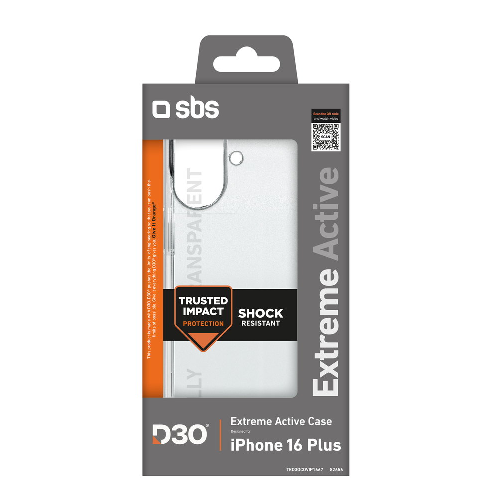 iTok webáruház - SBS SBS Extreme Active D3O tok iPhone 16 Plus készülékhez (átlátszó) 2 SBS Extreme Active D3O Case for iPhone 16 Plus (átlátszó)