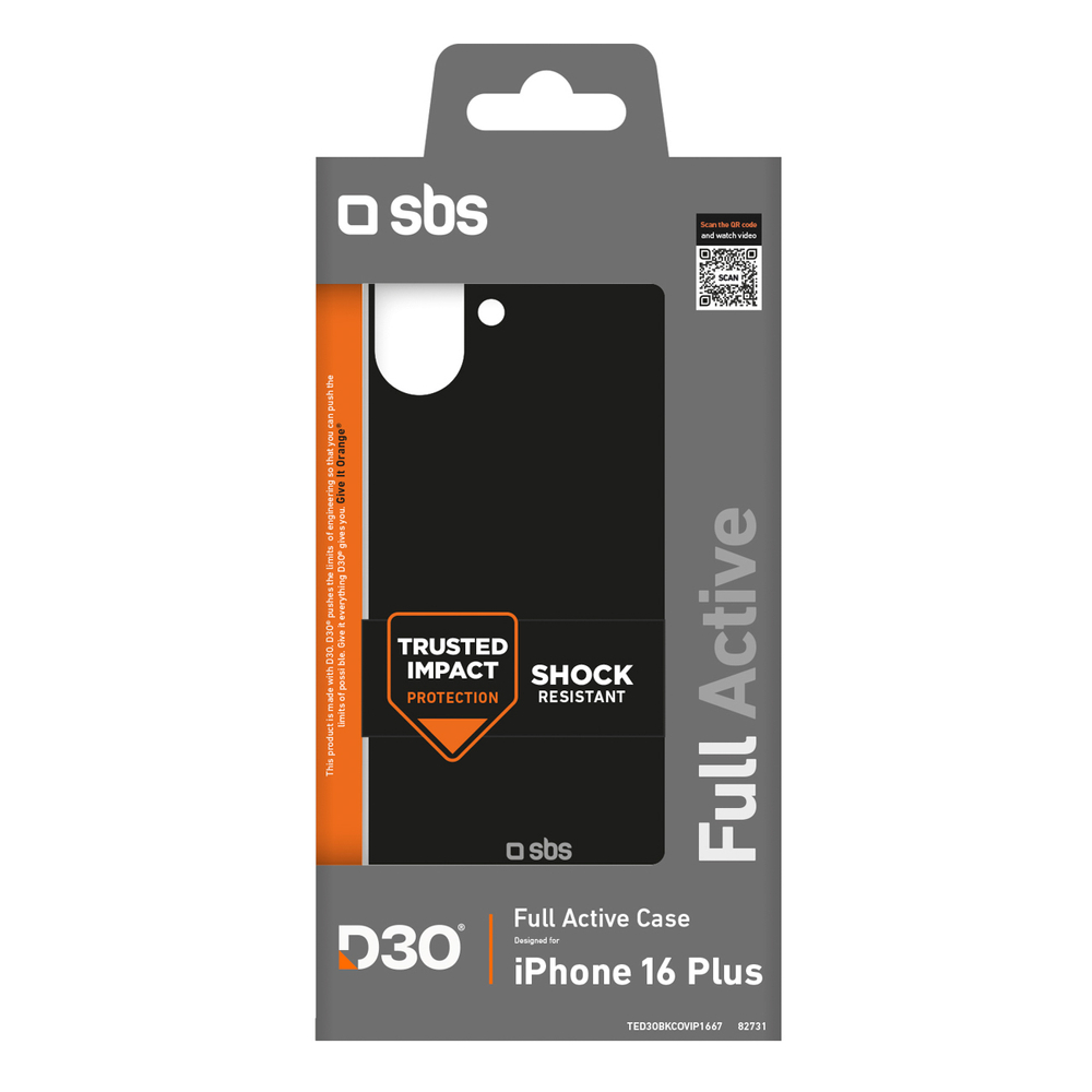 iTok webáruház - SBS SBS Full Active D3O tok iPhone 16 Plus készülékhez (fekete) 2 SBS Full Active D3O Case for iPhone 16 Plus (fekete)