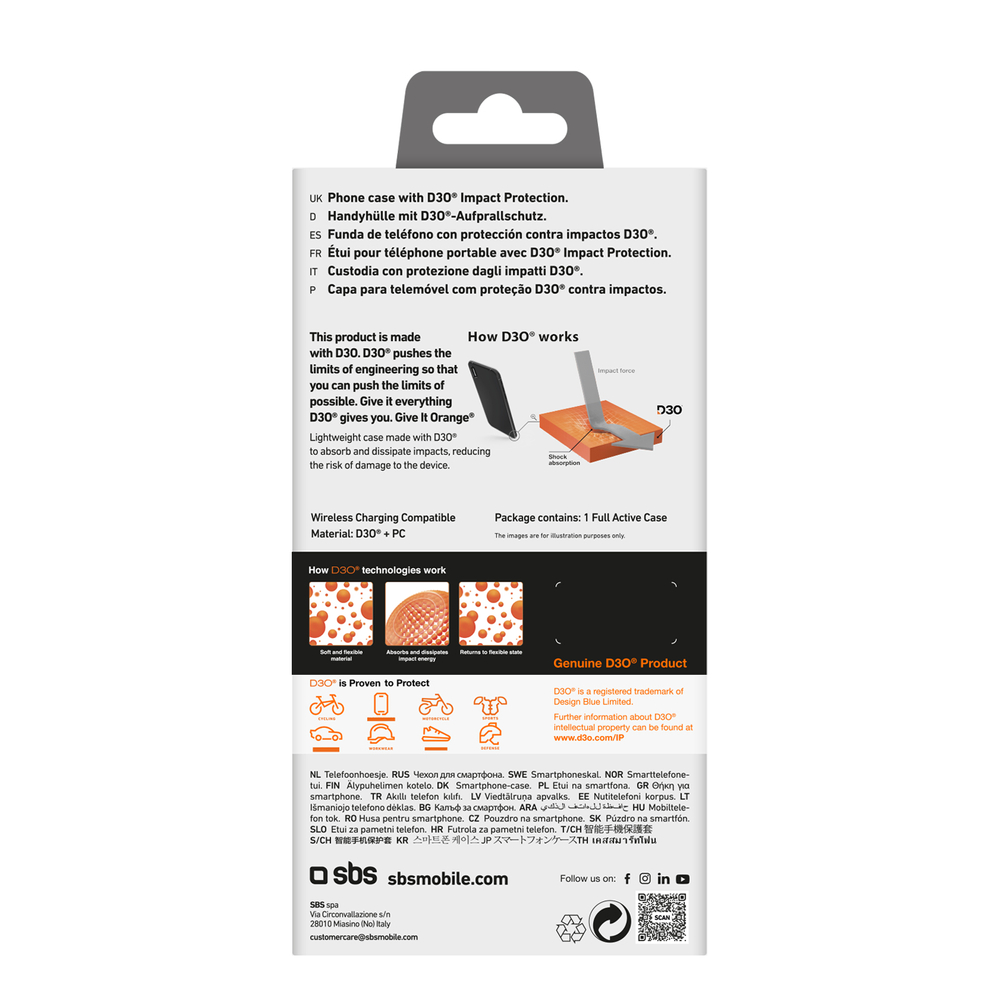 iTok webáruház - SBS SBS Full Active D3O tok iPhone 16 Plus készülékhez (fekete) 3 SBS Full Active D3O Case for iPhone 16 Plus (fekete)