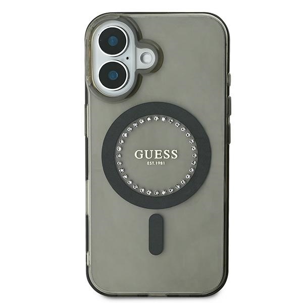 iTok webáruház - Guess Guess IML Rhinestones MagSafe tok iPhone 16 Plus készülékhez (fekete) 3 Guess IML Rhinestones MagSafe iPhone 16 Plus Case (fekete)