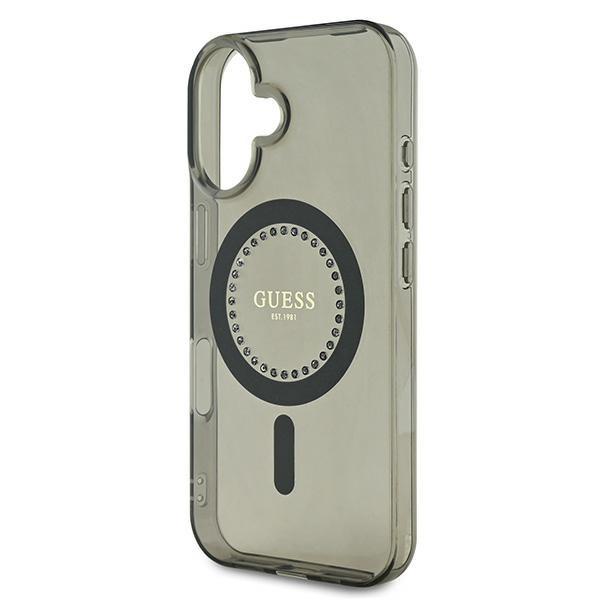 iTok webáruház - Guess Guess IML Rhinestones MagSafe tok iPhone 16 Plus készülékhez (fekete) 6 Guess IML Rhinestones MagSafe iPhone 16 Plus Case (fekete)