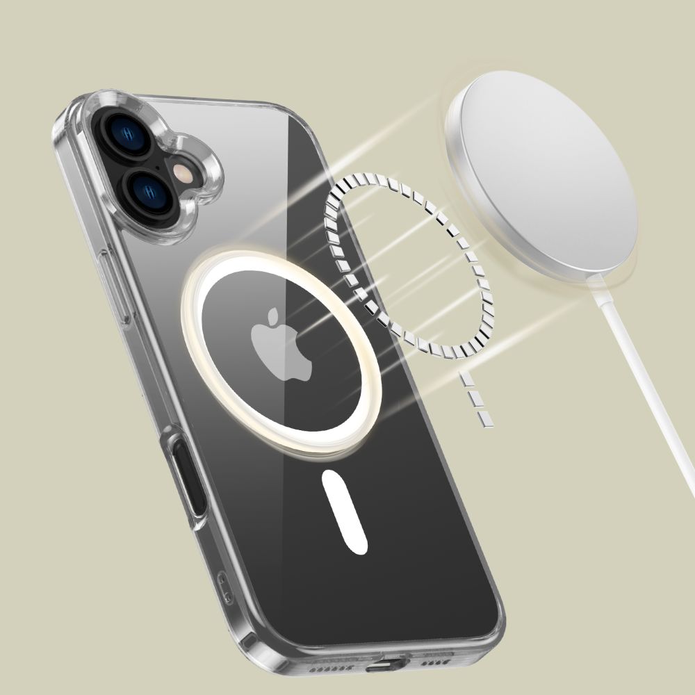 iTok webáruház - Tech-Protect Tech-Protect Flexair Hybrid MagSafe tok iPhone 16 Plus készülékhez, átlátszó 5 TECH-PROTECT FLEXAIR HYBRID MAGSAFE IPHONE 16 PLUS CLEAR