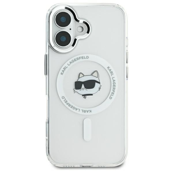 iTok webáruház - Karl Lagerfeld Karl Lagerfeld IML Metal Choupette Head MagSafe tok iPhone 16 Plus készülékhez (fehér) 3 Karl Lagerfeld IML Metal Choupette Head MagSafe case for iPhone 16 Plus (fehér)