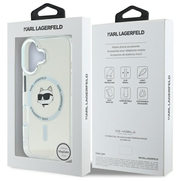 iTok webáruház - Karl Lagerfeld Karl Lagerfeld IML Metal Choupette Head MagSafe tok iPhone 16 Plus készülékhez (fehér) 8 Karl Lagerfeld IML Metal Choupette Head MagSafe case for iPhone 16 Plus (fehér)