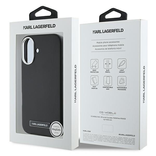 iTok webáruház - Karl Lagerfeld Karl Lagerfeld FW Metal Plate MagSafe tok iPhone 16 Plus készülékhez (fekete) 8 Karl Lagerfeld FW Metal Plate MagSafe iPhone 16 Plus Case (fekete)