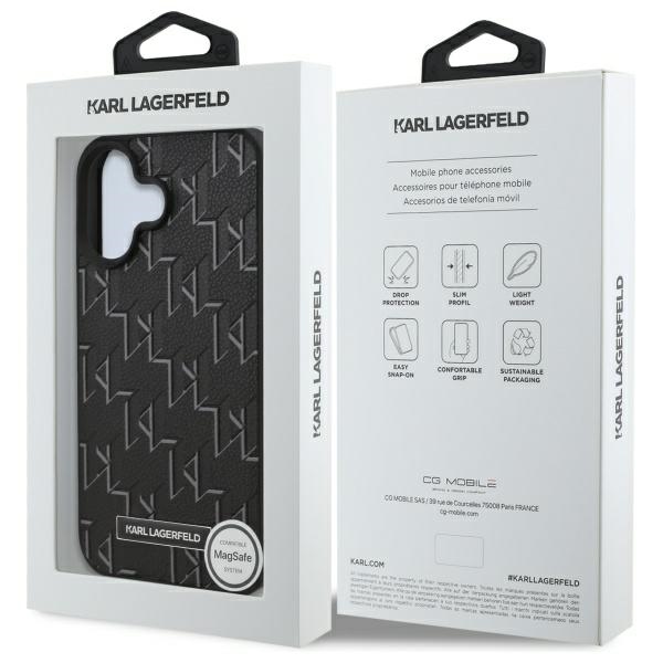 iTok webáruház - Karl Lagerfeld Karl Lagerfeld Hot Stamp MagSafe tok iPhone 16 Plus készülékhez (fekete) 8 Karl Lagerfeld Hot Stamp Magsafe iPhone 16 Plus Case (fekete)