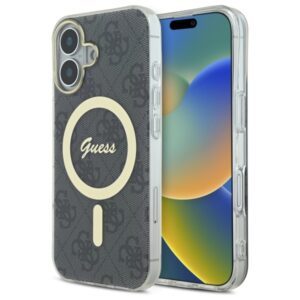 Guess IML 4G MagSafe tok iPhone 16 Plus készülékhez (fekete)
