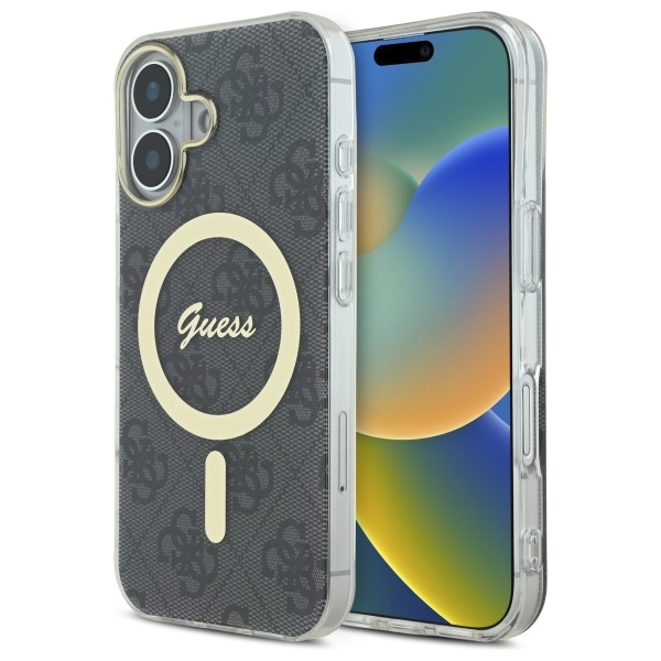 iTok webáruház - Guess Guess IML 4G MagSafe tok iPhone 16 Plus készülékhez (fekete) 1 Guess IML 4G MagSafe Case for iPhone 16 Plus (fekete)