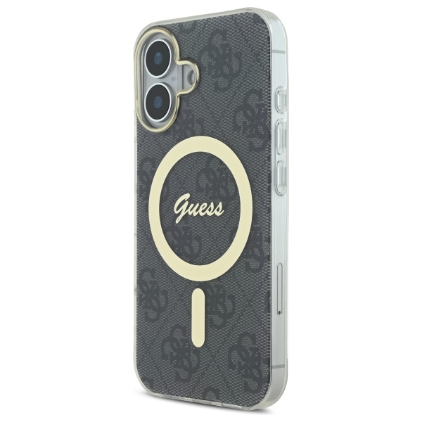 iTok webáruház - Guess Guess IML 4G MagSafe tok iPhone 16 Plus készülékhez (fekete) 2 Guess IML 4G MagSafe Case for iPhone 16 Plus (fekete)