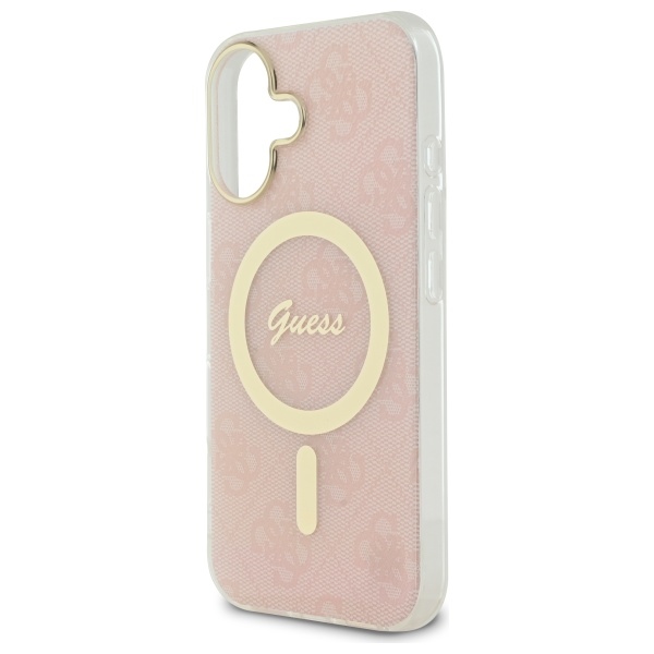 iTok webáruház - Guess Guess IML 4G MagSafe tok iPhone 16 Plus készülékhez (rózsaszín) 6 Guess IML 4G MagSafe iPhone 16 Plus Case (rózsaszín)