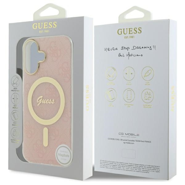 iTok webáruház - Guess Guess IML 4G MagSafe tok iPhone 16 Plus készülékhez (rózsaszín) 8 Guess IML 4G MagSafe iPhone 16 Plus Case (rózsaszín)