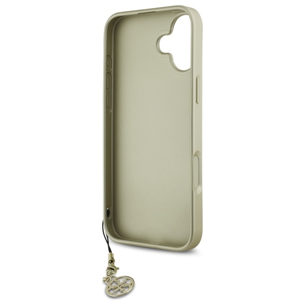 iTok webáruház - Guess Guess 4G Charms Collection tok iPhone 16 Plus készülékhez (barna) 7 Guess 4G Charms Collection iPhone 16 Plus Case (barna)