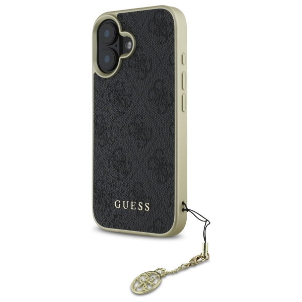 iTok webáruház - Guess Guess 4G Charms Collection tok iPhone 16 Plus készülékhez (fekete) 2 Guess 4G Charms Collection case for iPhone 16 Plus (fekete)