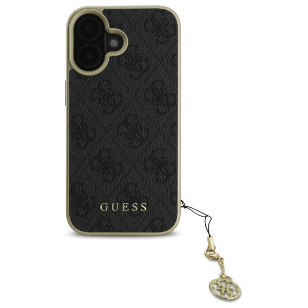 iTok webáruház - Guess Guess 4G Charms Collection tok iPhone 16 Plus készülékhez (fekete) 3 Guess 4G Charms Collection case for iPhone 16 Plus (fekete)