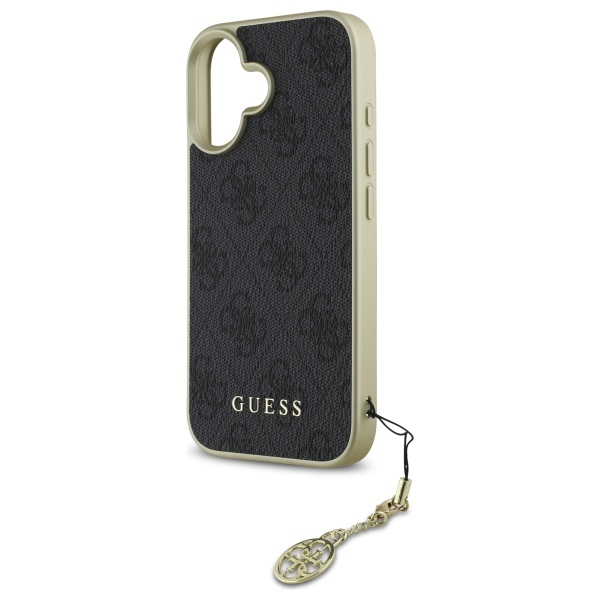 iTok webáruház - Guess Guess 4G Charms Collection tok iPhone 16 Plus készülékhez (fekete) 6 Guess 4G Charms Collection case for iPhone 16 Plus (fekete)
