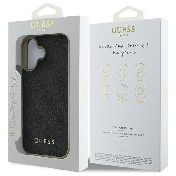 iTok webáruház - Guess Guess 4G Charms Collection tok iPhone 16 Plus készülékhez (fekete) 8 Guess 4G Charms Collection case for iPhone 16 Plus (fekete)