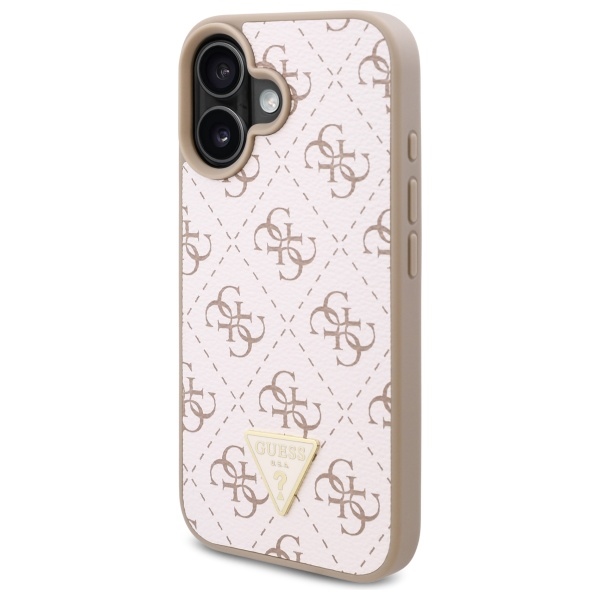 iTok webáruház - Guess Guess New 4G Triangle tok iPhone 16 Plus készülékhez (fehér) 4 Guess New 4G Triangle Case for iPhone 16 Plus (fehér)
