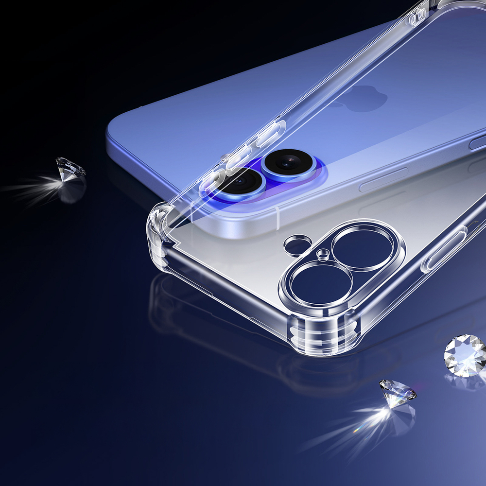iTok webáruház - Ugreen Ugreen Bright Cushion CA101 tok iPhone 16 Plushoz (átlátszó) 4 Ugreen Bright Cushion CA101 Case for iPhone 16 Plus (átlátszó)