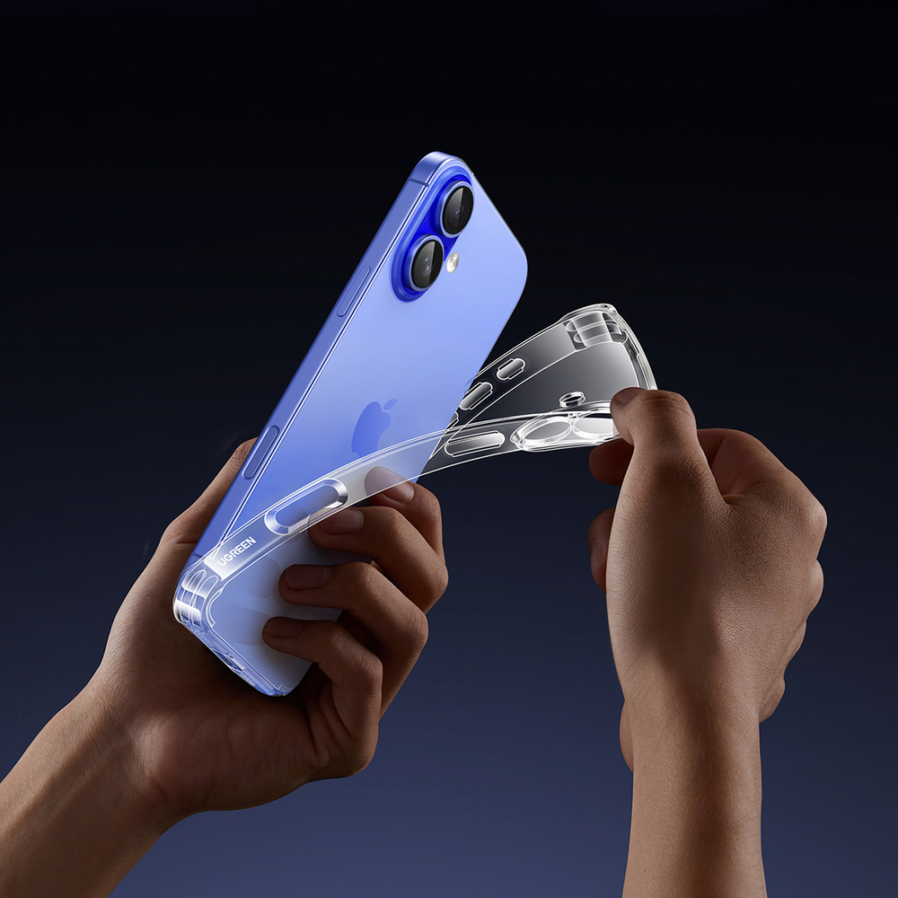 iTok webáruház - Ugreen Ugreen Bright Cushion CA101 tok iPhone 16 Plushoz (átlátszó) 5 Ugreen Bright Cushion CA101 Case for iPhone 16 Plus (átlátszó)