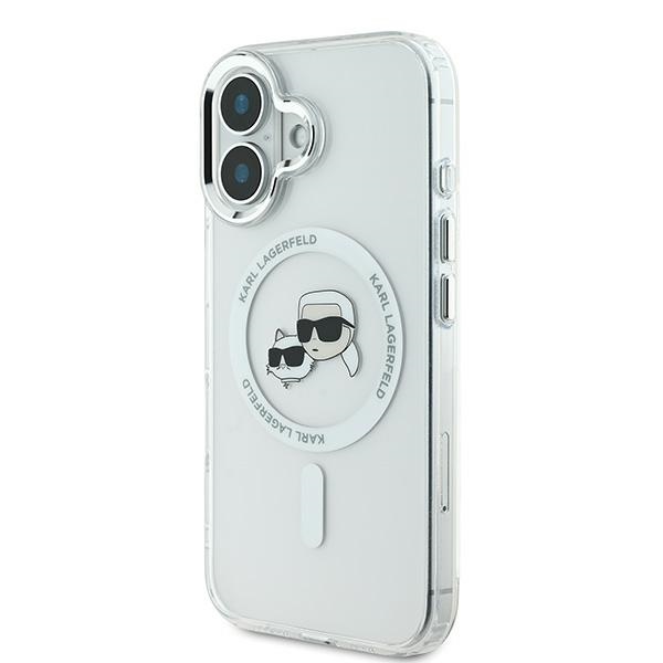 iTok webáruház - Karl Lagerfeld Karl Lagerfeld IML Metal Karl&Choupette Head MagSafe tok iPhone 16 Plus készülékhez (fehér) 2 Karl Lagerfeld IML Metal Karl&Choupette Head MagSafe Case for iPhone 16 Plus (fehér)