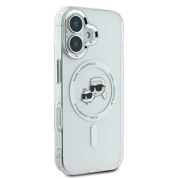 iTok webáruház - Karl Lagerfeld Karl Lagerfeld IML Metal Karl&Choupette Head MagSafe tok iPhone 16 Plus készülékhez (fehér) 4 Karl Lagerfeld IML Metal Karl&Choupette Head MagSafe Case for iPhone 16 Plus (fehér)