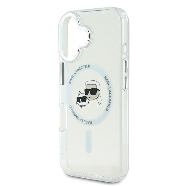 iTok webáruház - Karl Lagerfeld Karl Lagerfeld IML Metal Karl&Choupette Head MagSafe tok iPhone 16 Plus készülékhez (fehér) 6 Karl Lagerfeld IML Metal Karl&Choupette Head MagSafe Case for iPhone 16 Plus (fehér)