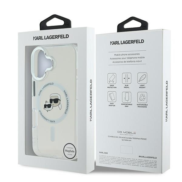 iTok webáruház - Karl Lagerfeld Karl Lagerfeld IML Metal Karl&Choupette Head MagSafe tok iPhone 16 Plus készülékhez (fehér) 8 Karl Lagerfeld IML Metal Karl&Choupette Head MagSafe Case for iPhone 16 Plus (fehér)