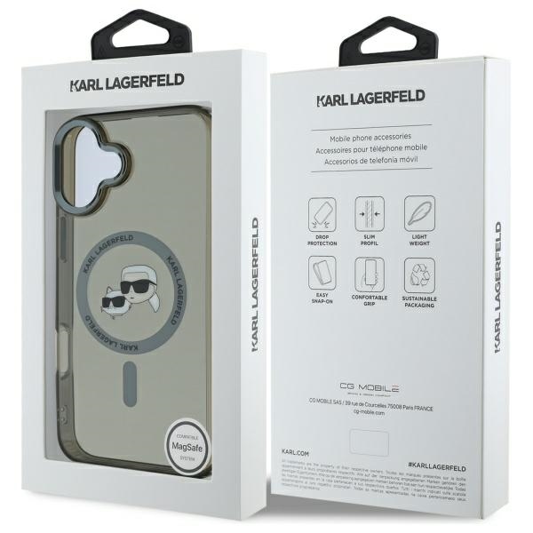 iTok webáruház - Karl Lagerfeld Karl Lagerfeld IML Metal Karl&Choupette Head MagSafe tok iPhone 16 Plus készülékhez (fekete) 8 Karl Lagerfeld IML Metal Karl&Choupette Head MagSafe Case for iPhone 16 Plus (fekete)