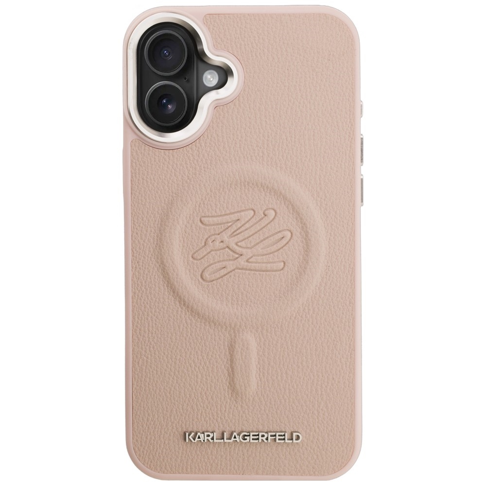 iTok webáruház - Karl Lagerfeld Karl Lagerfeld Initial & Metal Logo MagSafe tok iPhone 16 Plus készülékhez (rózsaszín) 3 Karl Lagerfeld Initial & Metal Logo MagSafe Case for iPhone 16 Plus (rózsaszín)