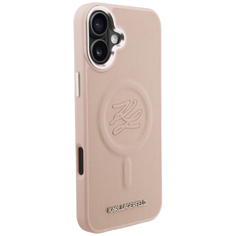 iTok webáruház - Karl Lagerfeld Karl Lagerfeld Initial & Metal Logo MagSafe tok iPhone 16 Plus készülékhez (rózsaszín) 4 Karl Lagerfeld Initial & Metal Logo MagSafe Case for iPhone 16 Plus (rózsaszín)