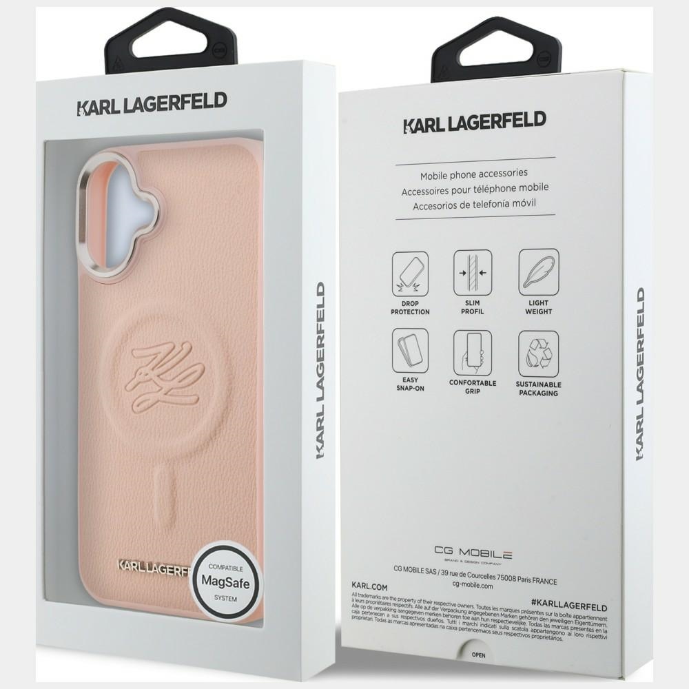 iTok webáruház - Karl Lagerfeld Karl Lagerfeld Initial & Metal Logo MagSafe tok iPhone 16 Plus készülékhez (rózsaszín) 8 Karl Lagerfeld Initial & Metal Logo MagSafe Case for iPhone 16 Plus (rózsaszín)