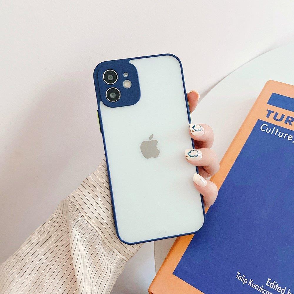 iTok webáruház - Hurtel Milky Case szilikon tok Samsung Galaxy S21+ 5G (S21 Plus 5G) készülékhez, sötétkék 2 Milky Case silicone flexible translucent case for Samsung Galaxy S21+ 5G (S21 Plus 5G) navy blue