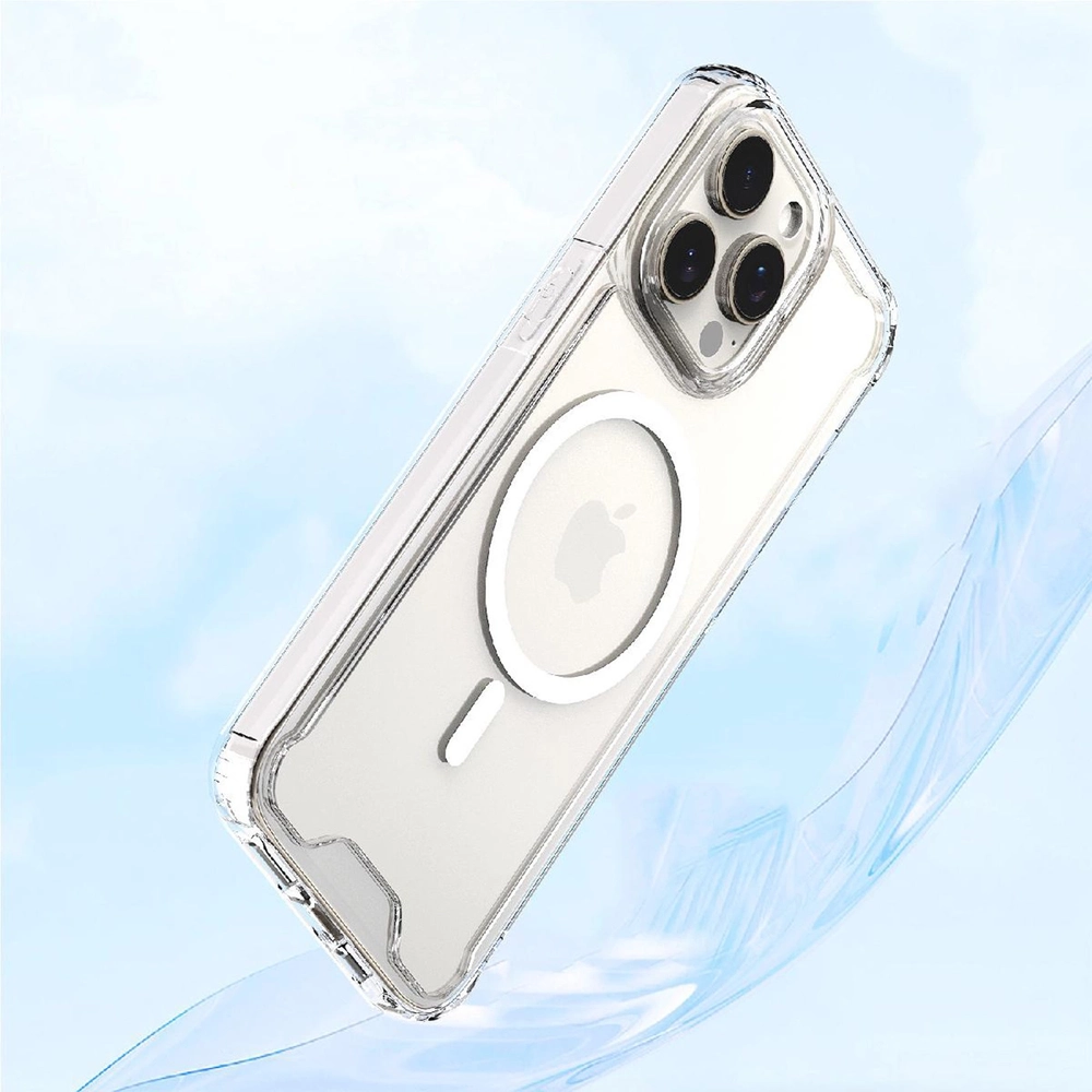 iTok webáruház - Hurtel Clear Corner Case MagSafe tok iPhone 16-hoz (átlátszó) 4 Clear Corner Case MagSafe for iPhone 16 (átlátszó)