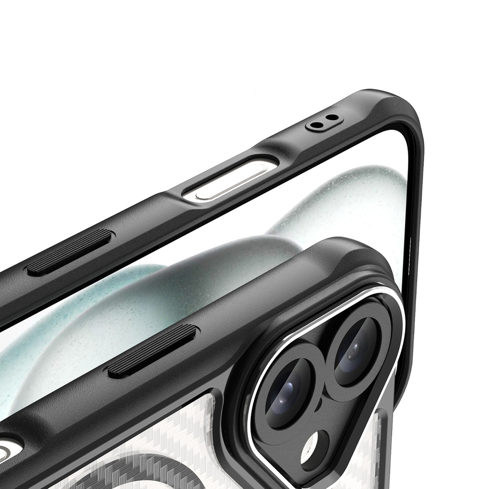 iTok webáruház - Hurtel Leading Series MagSafe szilikon tok iPhone 16-hoz (fekete) 8 Leading Series MagSafe Silicone Case for iPhone 16 (fekete)