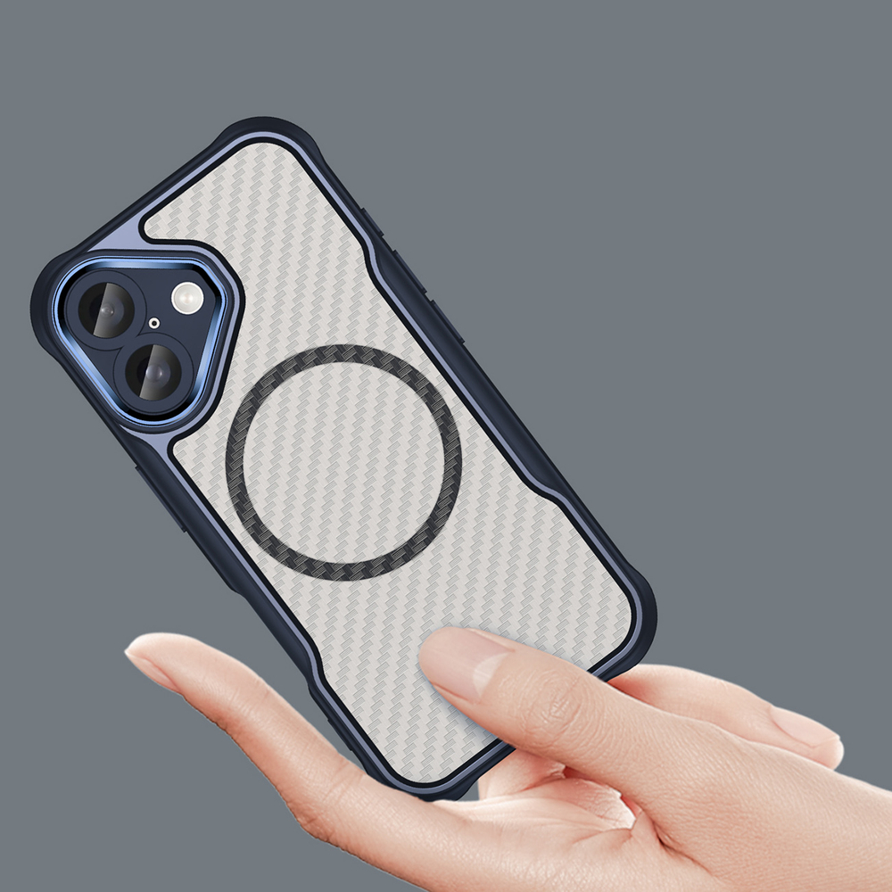 iTok webáruház - Hurtel Leading Series MagSafe szilikon tok iPhone 16 készülékhez (kék) 4 Leading Series MagSafe Silicone Case for iPhone 16 (kék)