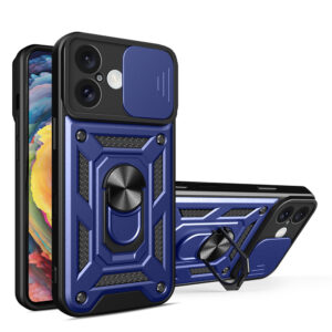 Hybrid Armor Camshield tok iPhone 16-hoz (kék)