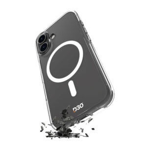 Puro Impact Clear D3O MagSafe szilikon tok iPhone 16 készülékhez (átlátszó)