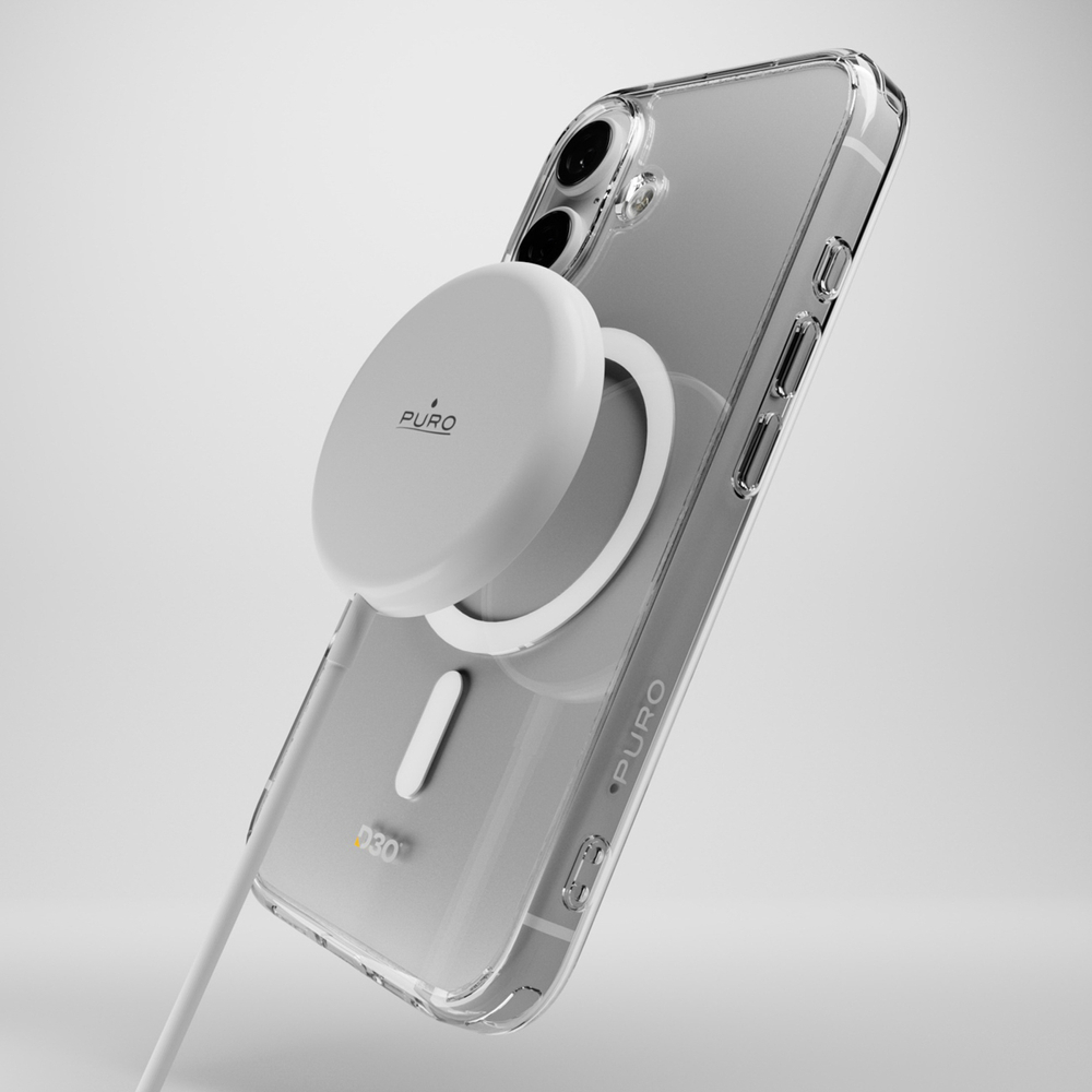 iTok webáruház - Puro Puro Impact Clear D3O MagSafe szilikon tok iPhone 16 készülékhez (átlátszó) 4 Puro Impact Clear D3O MagSafe Silicone Case for iPhone 16 (átlátszó)