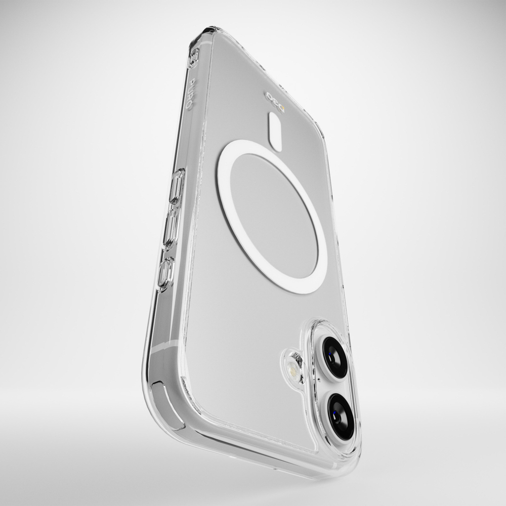 iTok webáruház - Puro Puro Impact Clear D3O MagSafe szilikon tok iPhone 16 készülékhez (átlátszó) 7 Puro Impact Clear D3O MagSafe Silicone Case for iPhone 16 (átlátszó)