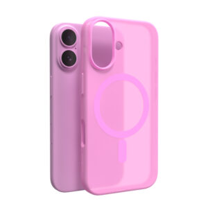 Puro Daylight MagSafe szilikon tok iPhone 16 készülékhez (rózsaszín)