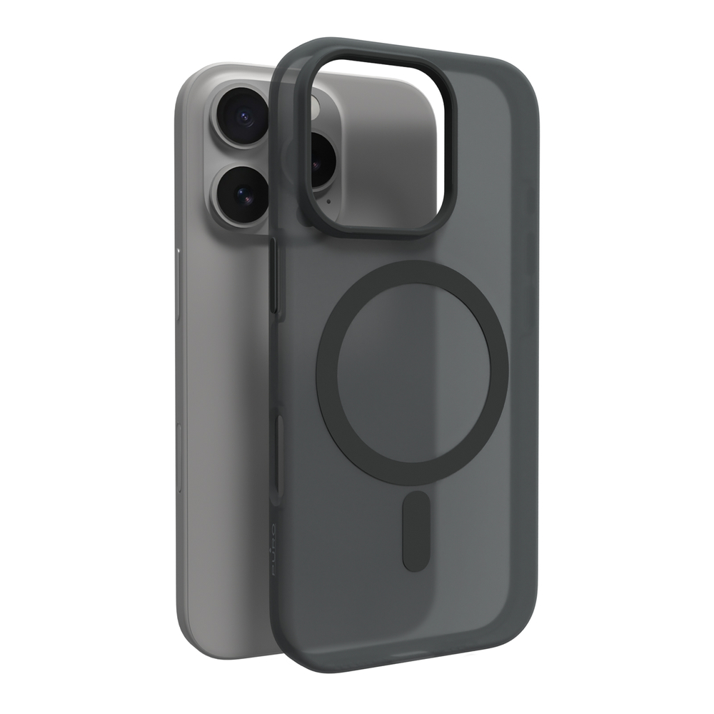 iTok webáruház - Puro Puro Daylight MagSafe szilikon tok iPhone 16-hoz (fekete) 1 Puro Daylight MagSafe Silicone Case for iPhone 16 (fekete)
