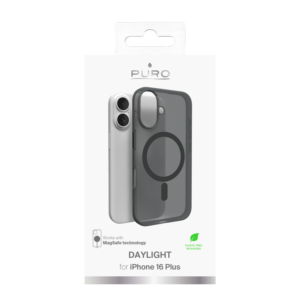 iTok webáruház - Puro Puro Daylight MagSafe szilikon tok iPhone 16-hoz (fekete) 5 Puro Daylight MagSafe Silicone Case for iPhone 16 (fekete)