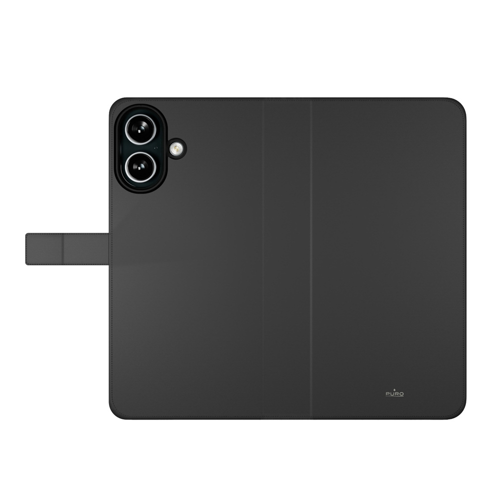 iTok webáruház - Puro Puro Wallet Detachable MagSafe 2 az 1-ben PU műbőr tok mágneses fedéllel és kártyatartóval iPhone 16-hoz (fekete) 3 Puro Wallet Detachable MagSafe 2in1 PU Leather Case with Flap and Wallet for iPhone 16 (fekete)