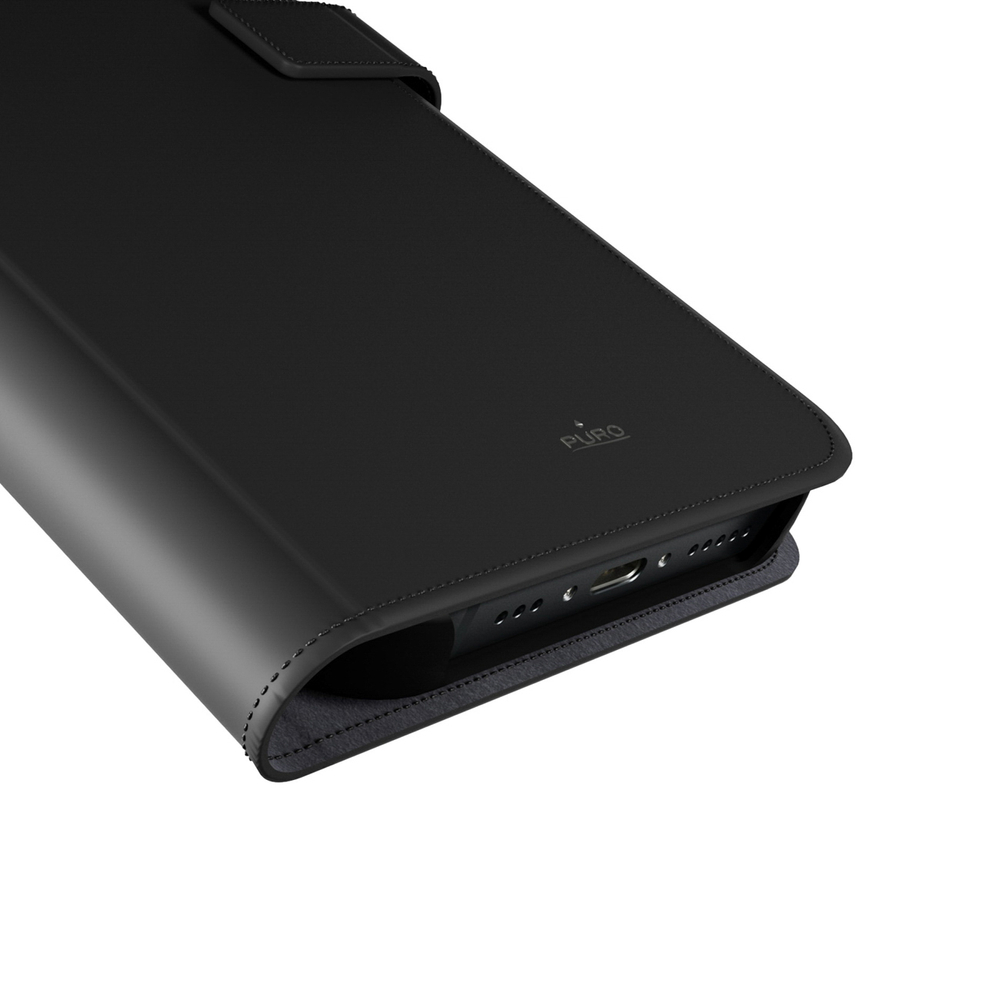 iTok webáruház - Puro Puro Wallet Detachable MagSafe 2 az 1-ben PU műbőr tok mágneses fedéllel és kártyatartóval iPhone 16-hoz (fekete) 5 Puro Wallet Detachable MagSafe 2in1 PU Leather Case with Flap and Wallet for iPhone 16 (fekete)