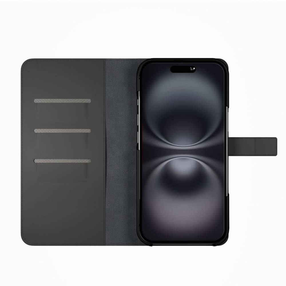 iTok webáruház - Puro Puro Wallet Detachable MagSafe 2 az 1-ben PU műbőr tok mágneses fedéllel és kártyatartóval iPhone 16-hoz (fekete) 6 Puro Wallet Detachable MagSafe 2in1 PU Leather Case with Flap and Wallet for iPhone 16 (fekete)