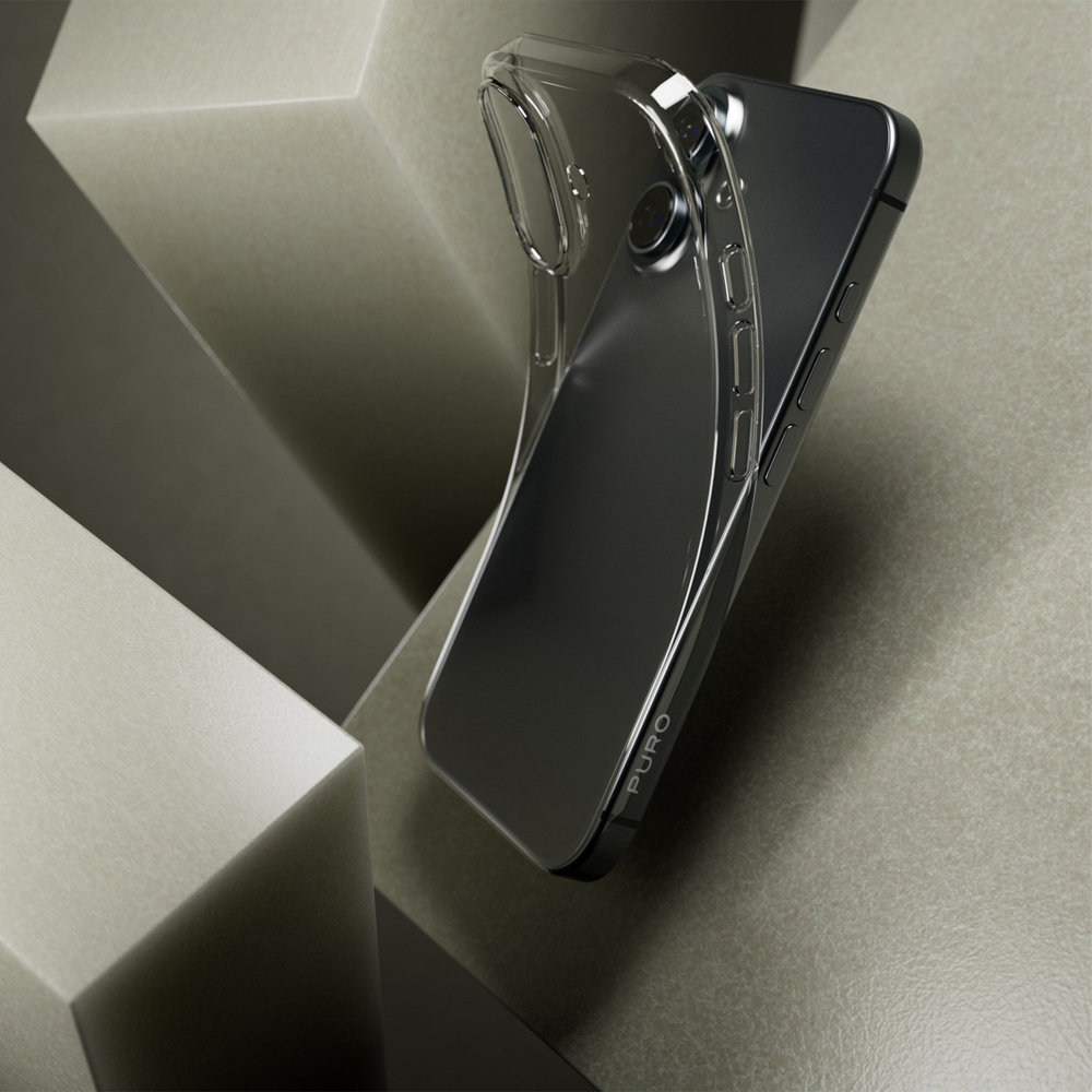 iTok webáruház - Puro Puro 03 Nude szilikon tok iPhone 16 készülékhez (átlátszó) 2 Puro 03 Nude Silicone Case for iPhone 16 (átlátszó)